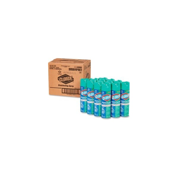 Clorox Clorox Disinfecting Spray, Fresh Scent, 19 oz Aerosol Spray, 12 CansCase 38504 CLO 38504 - main